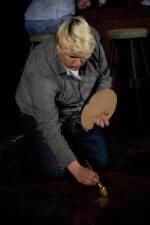 Painting the face on the barroom floor